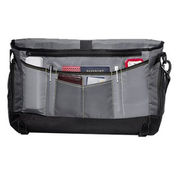 Dell Tek Messenger Notebook Carrying Case 17" Black Adjustable Strap Unisex - Picture 6 of 10